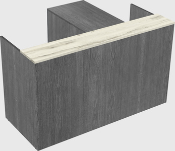 L-shaped modular reception