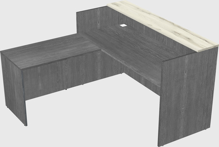 L-shaped modular reception
