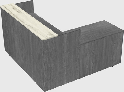 L-shaped modular reception