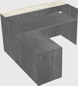 L-shaped modular reception