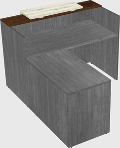 L-shaped modular reception