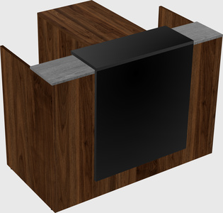L-shaped modular reception