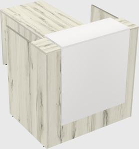 L-shaped modular reception