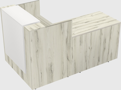 L-shaped modular reception