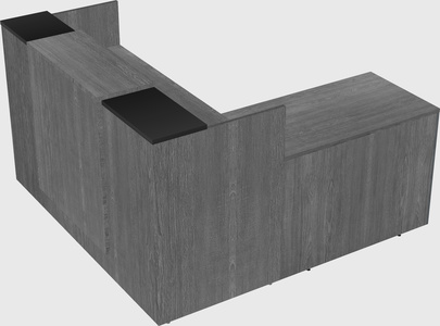 L-shaped modular reception