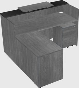 L-shaped modular reception