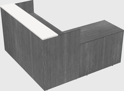L-shaped modular reception