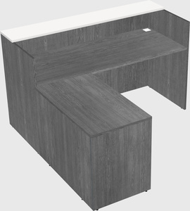 L-shaped modular reception