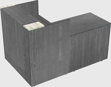 L-shaped modular reception