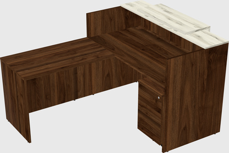 L-shaped modular reception