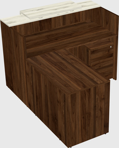 L-shaped modular reception