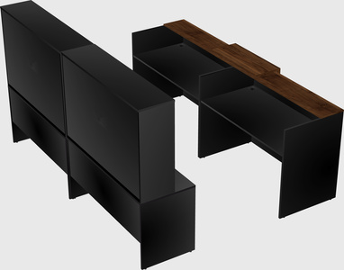 Shared u-shaped reception desks