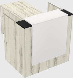 L-shaped modular reception