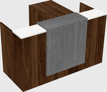 L-shaped modular reception