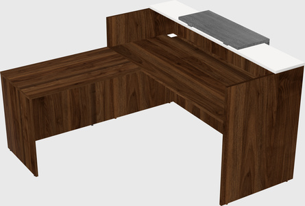 L-shaped modular reception