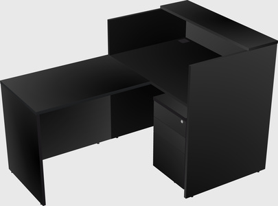 L-shaped modular reception