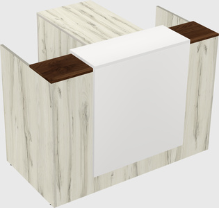 L-shaped modular reception