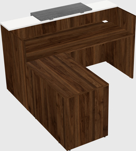 L-shaped modular reception