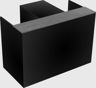 L-shaped modular reception