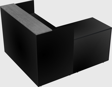 L-shaped modular reception