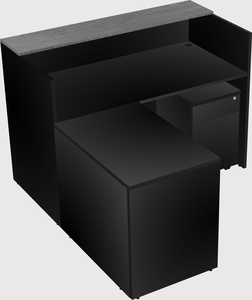 L-shaped modular reception