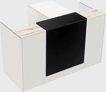 L-shaped modular reception