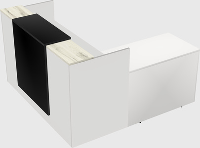 L-shaped modular reception