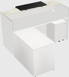 L-shaped modular reception