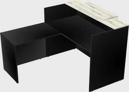 L-shaped modular reception