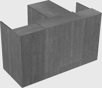 L-shaped modular reception