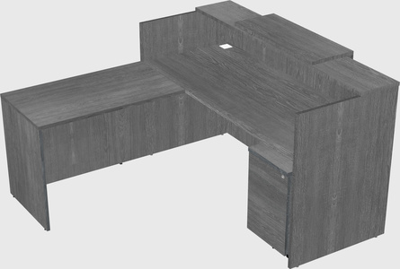 L-shaped modular reception