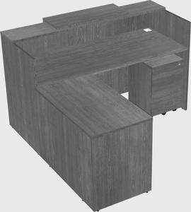L-shaped modular reception