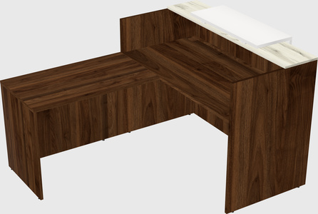 L-shaped modular reception