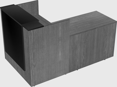 L-shaped modular reception
