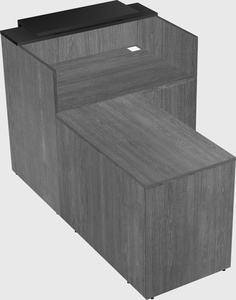 L-shaped modular reception