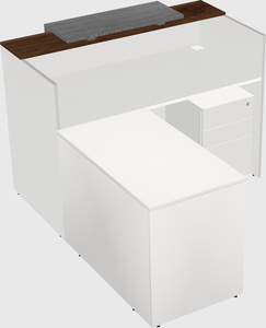 L-shaped modular reception