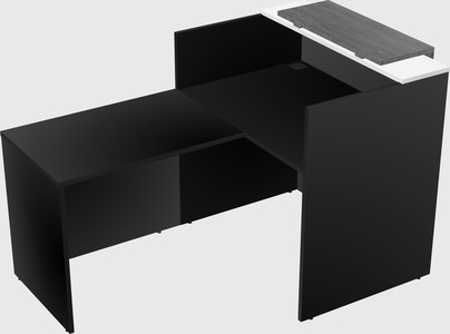 L-shaped modular reception