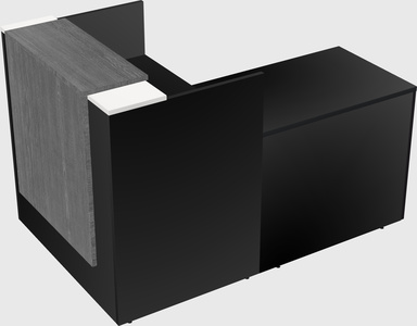 L-shaped modular reception