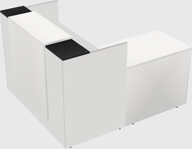 L-shaped modular reception