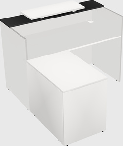 L-shaped modular reception