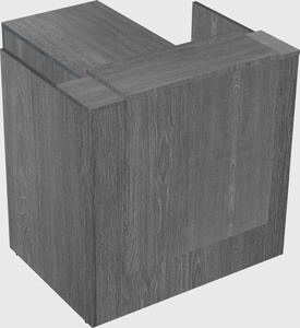 L-shaped modular reception