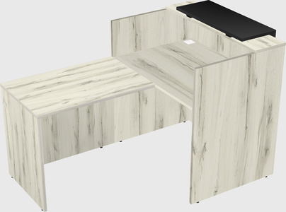 L-shaped modular reception