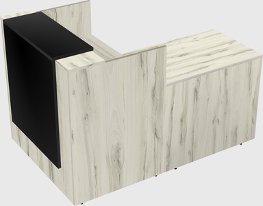 L-shaped modular reception
