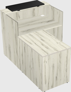 L-shaped modular reception