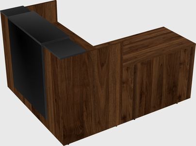 L-shaped modular reception