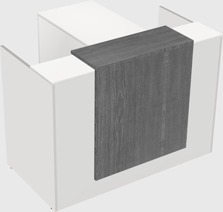 L-shaped modular reception