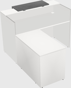 L-shaped modular reception