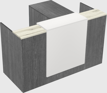 L-shaped modular reception