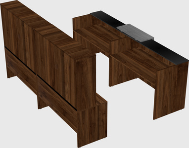 Shared u-shaped reception desks