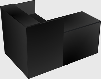L-shaped modular reception